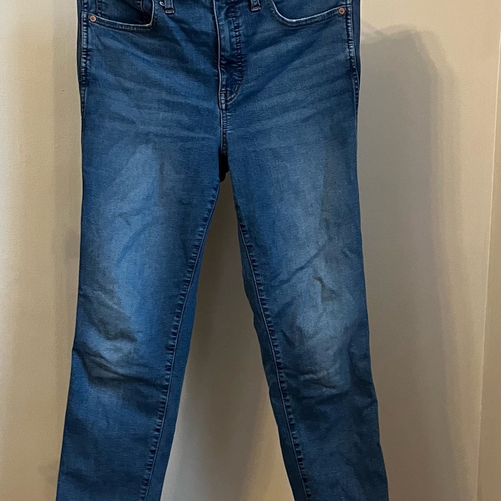 Madewell Blue Straight Leg Jeans